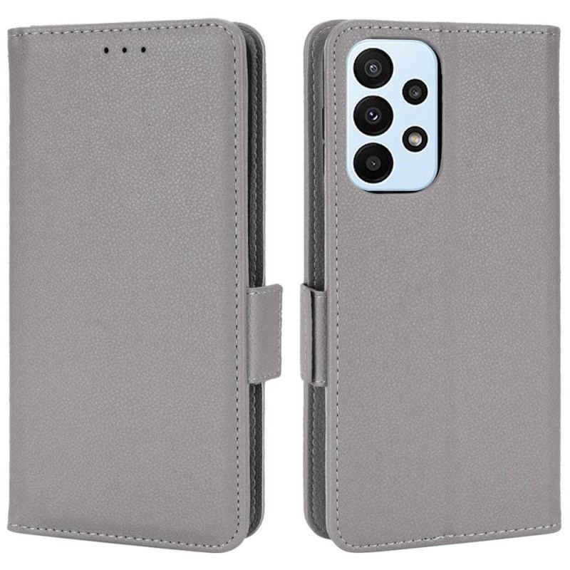 Flip Cover Samsung Galaxy M23 5G Lychee Læder Stil