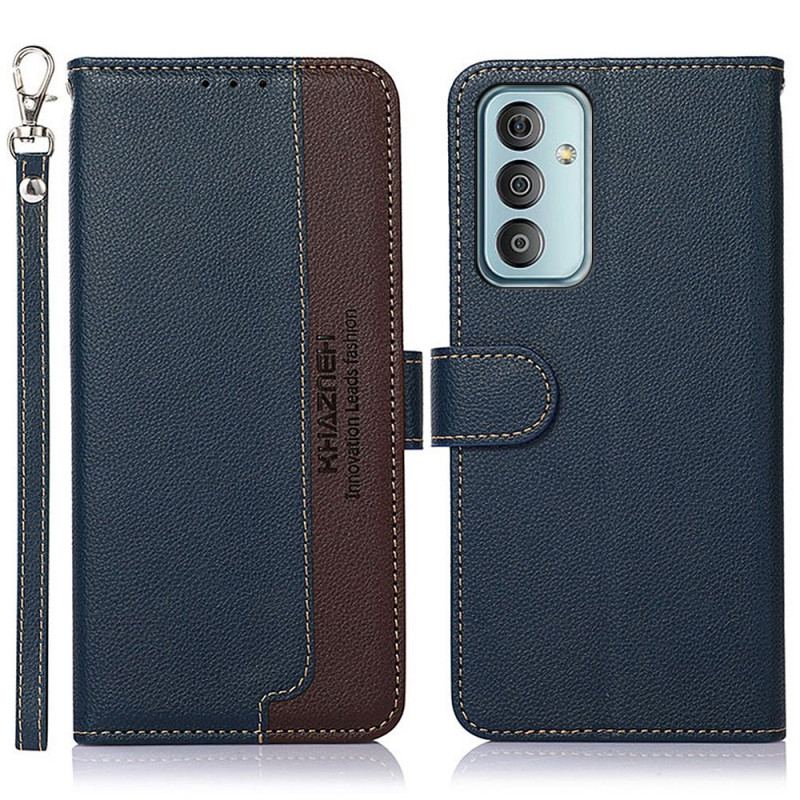 Flip Cover Samsung Galaxy M23 5G Lychee Style Rfid Khazneh