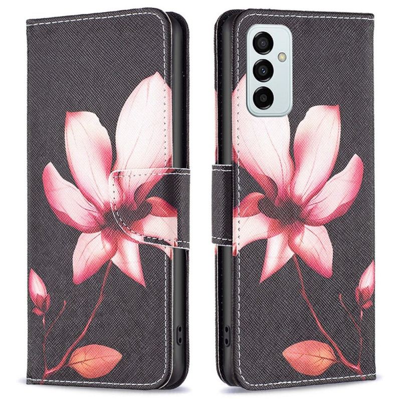 Flip Cover Samsung Galaxy M23 5G Lyserød Blomst