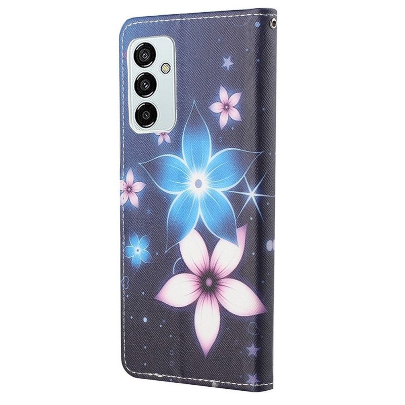 Flip Cover Samsung Galaxy M23 5G Måneblomster