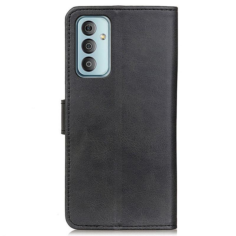 Flip Cover Samsung Galaxy M23 5G Mat Imiteret Læder