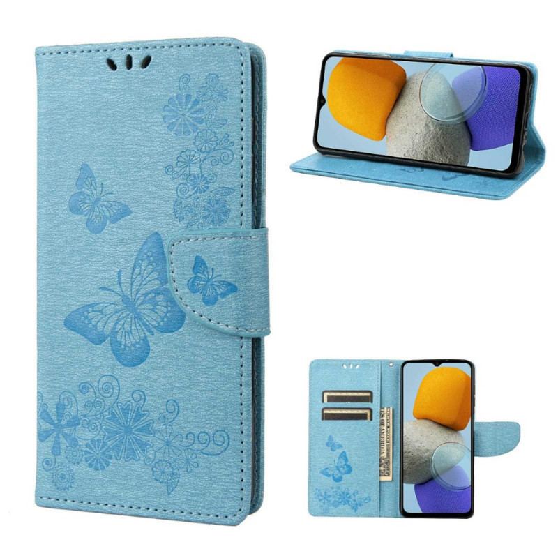 Flip Cover Samsung Galaxy M23 5G Med Snor Thong Sommerfugle