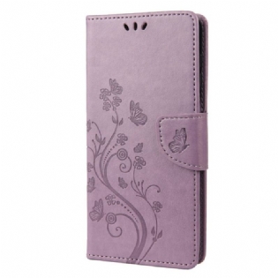 Flip Cover Samsung Galaxy M23 5G Sommerfugle Og Blomster