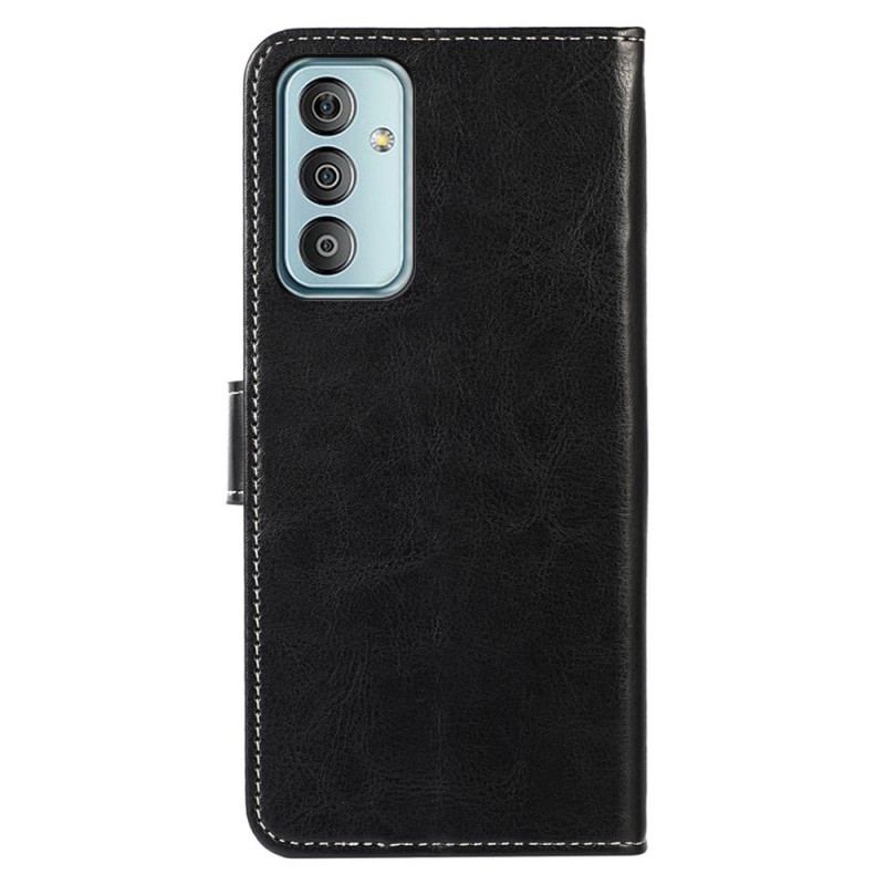 Flip Cover Samsung Galaxy M23 5G Stil Lædersøm