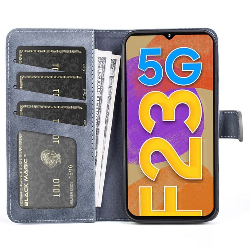 Flip Cover Samsung Galaxy M23 5G Tofarvet Kunstlæder