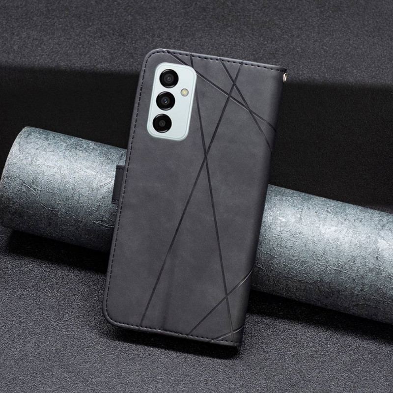 Læder Cover Samsung Galaxy M23 5G Binfen Farvetrekanter