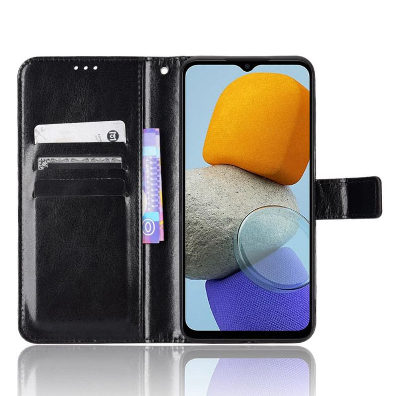 Læder Cover Samsung Galaxy M23 5G Prangende Kunstlæder