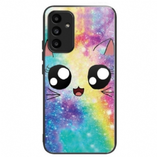 Cover Samsung Galaxy A15 Telefon Etui Galaxy Cat Hærdet Glas