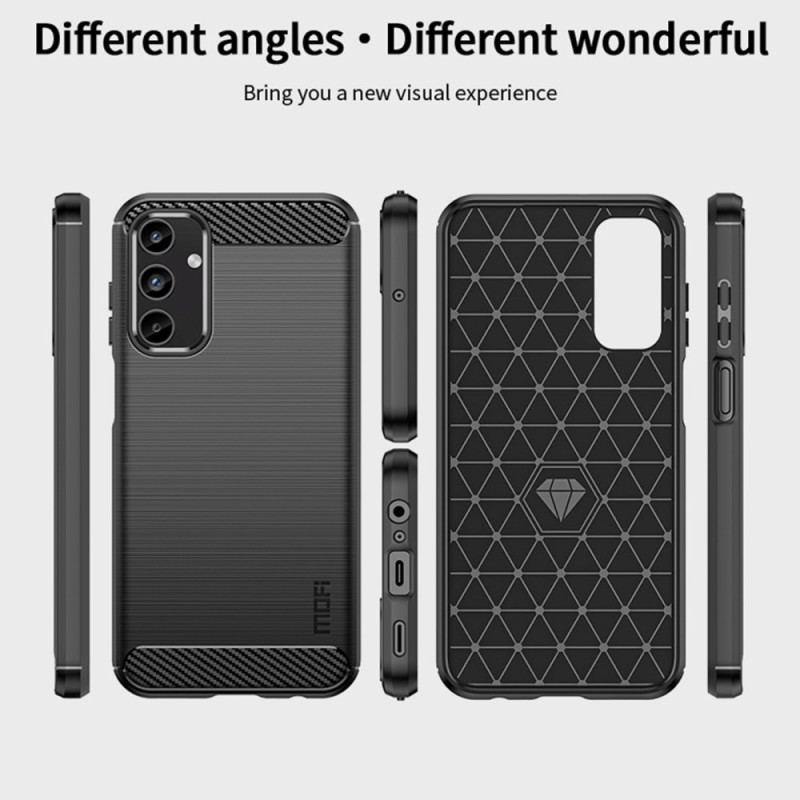 Cover Samsung Galaxy A15 Telefon Etui Mofi Børstet Kulfiber