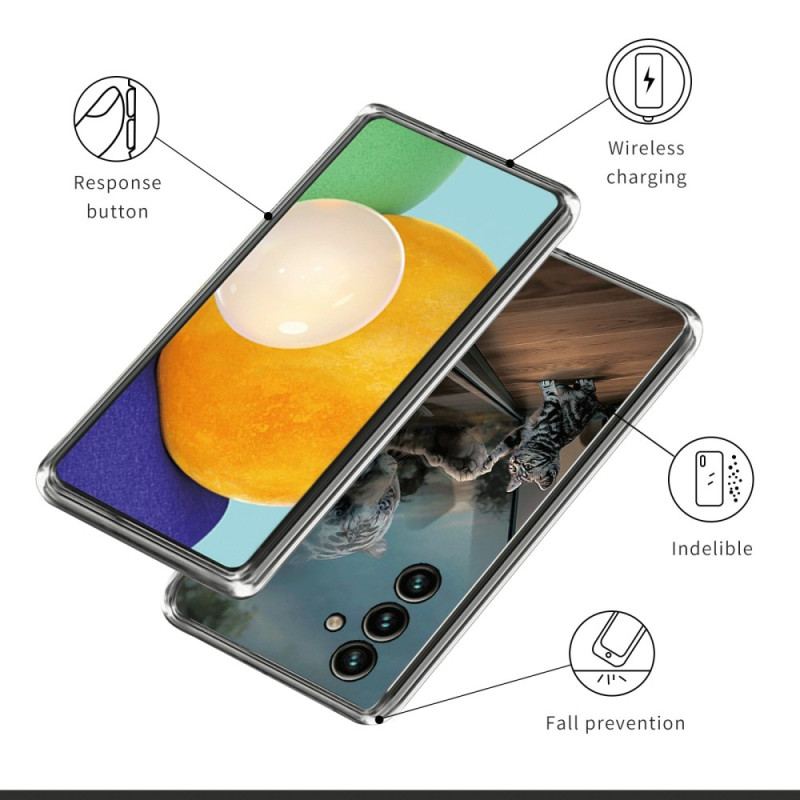 Cover Samsung Galaxy A15 Telefon Etui Spejl Kat