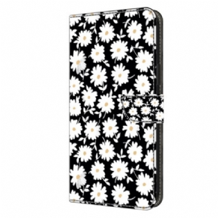 Flip Cover Samsung Galaxy A15 Blomstermønster