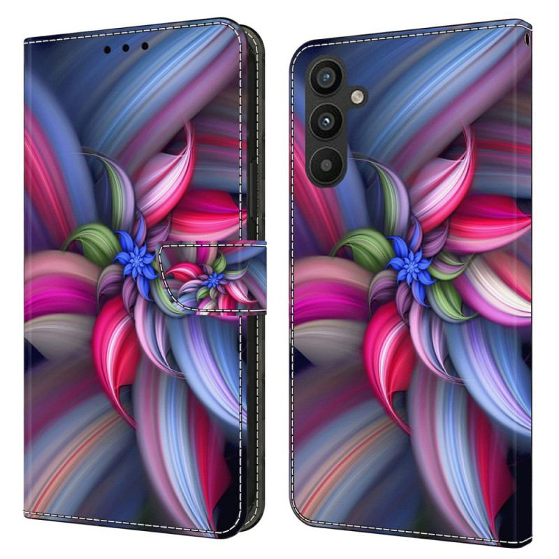 Flip Cover Samsung Galaxy A15 Farverige Blomster