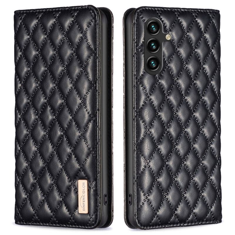 Flip Cover Samsung Galaxy A15 Quiltet Binfen Farve