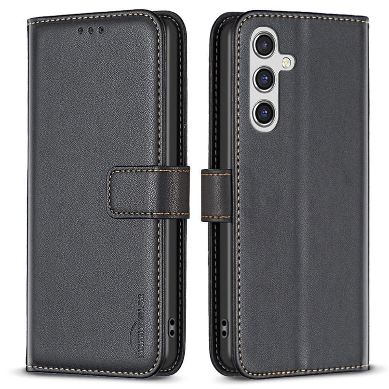 Læder Cover Samsung Galaxy A15 Telefon Etui Klassisk Binfen Farve