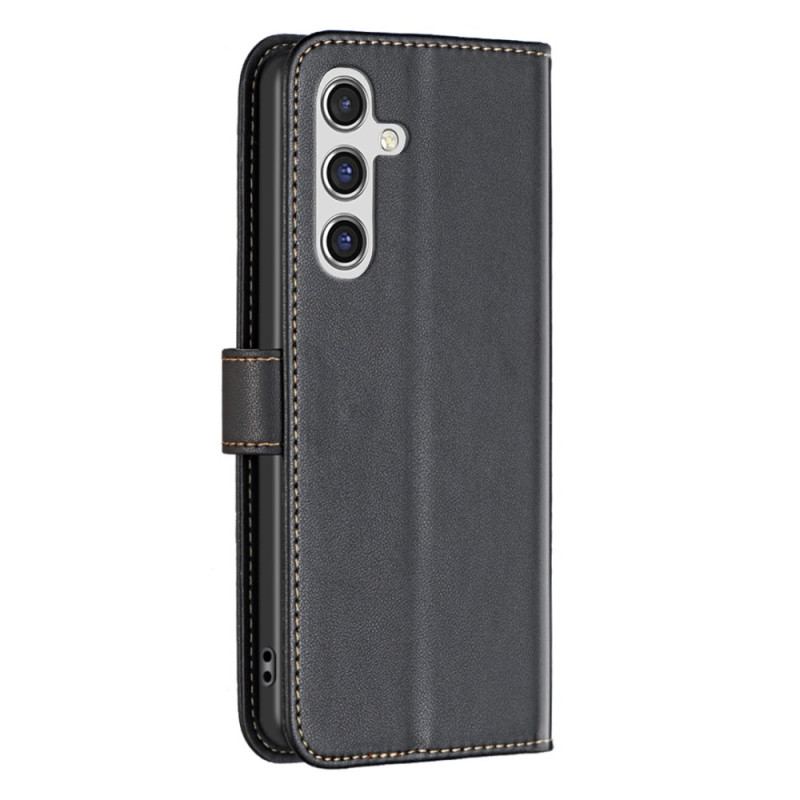 Læder Cover Samsung Galaxy A15 Telefon Etui Klassisk Binfen Farve