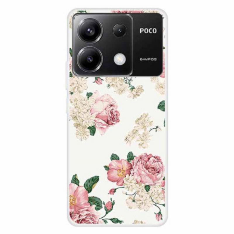 Cover Poco X6 5g Frihedsblomster