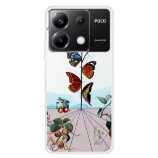 Cover Poco X6 5g Sommerfugleblomster