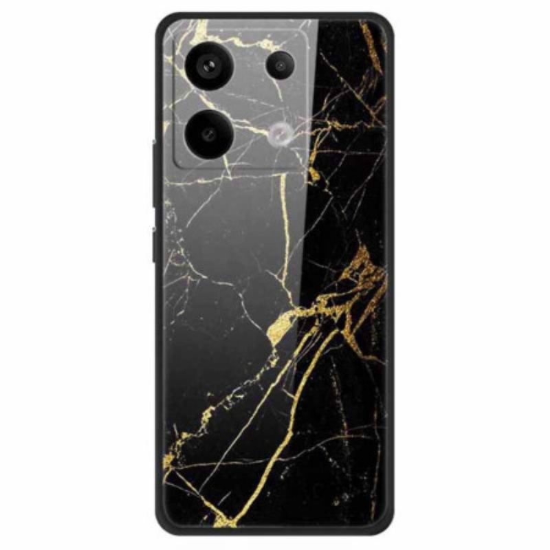 Cover Poco X6 5g Telefon Etui Guldkorn Hærdet Glas