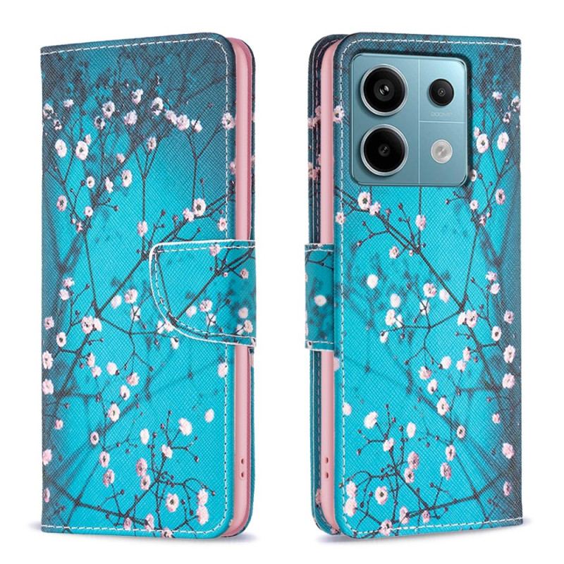 Flip Cover Poco X6 5g Blommeblomster