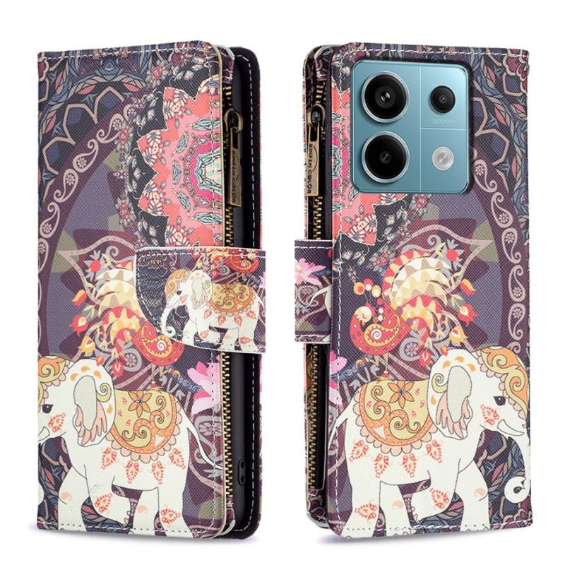 Flip Cover Poco X6 5g Indisk Elefantpung