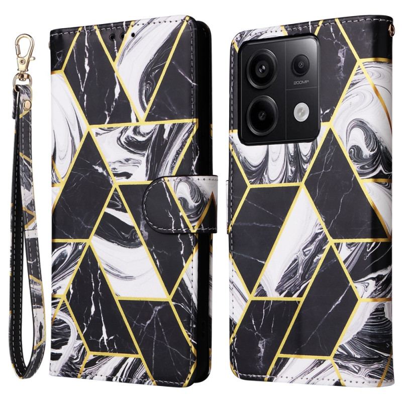 Flip Cover Poco X6 5g Marmorrem Design