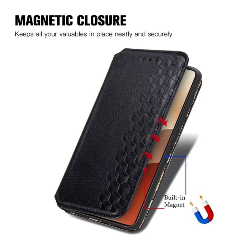 Flip Cover Poco X6 5g Vintage 3d Diamanter