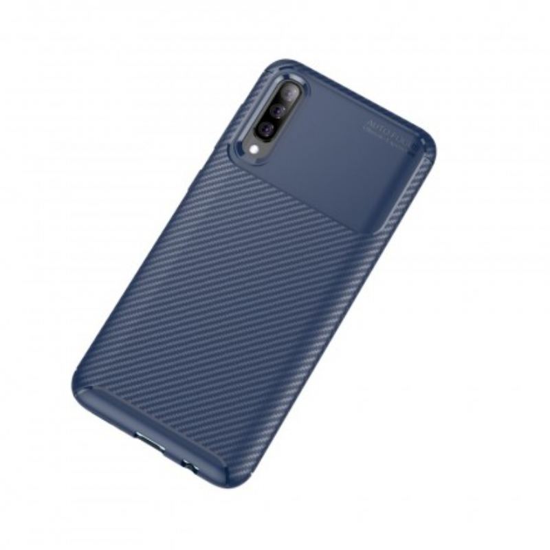 Cover Samsung Galaxy A70 Fleksibel Kulfibertekstur