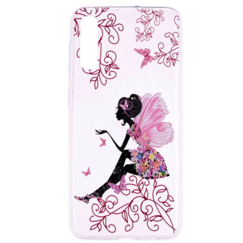 Cover Samsung Galaxy A70 Gennemsigtig Blomsterfe