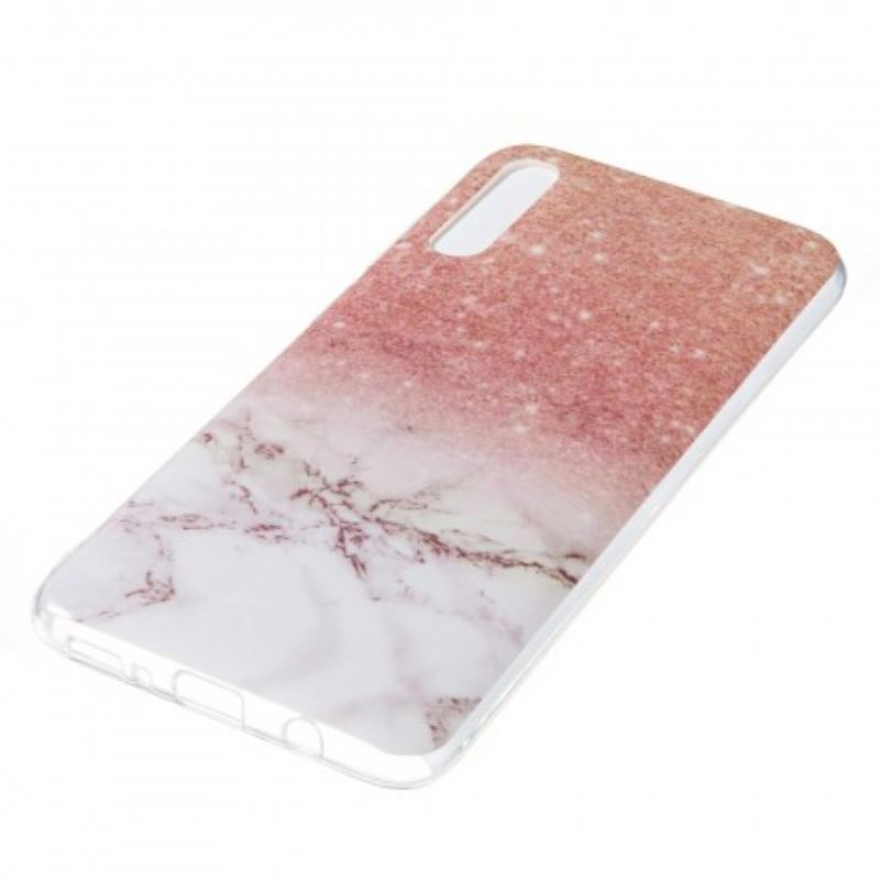 Cover Samsung Galaxy A70 Glitter Marmor