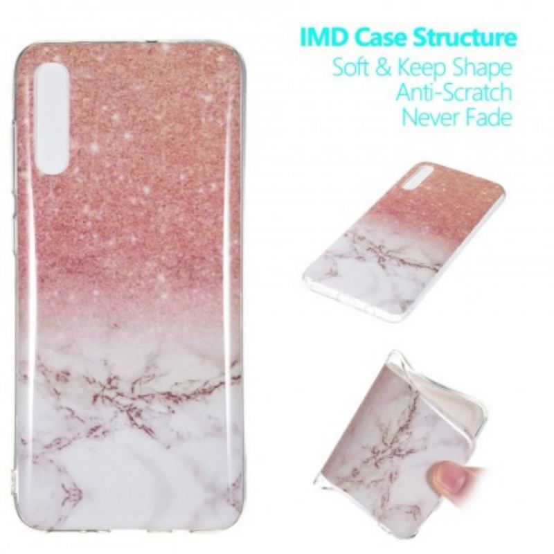 Cover Samsung Galaxy A70 Glitter Marmor