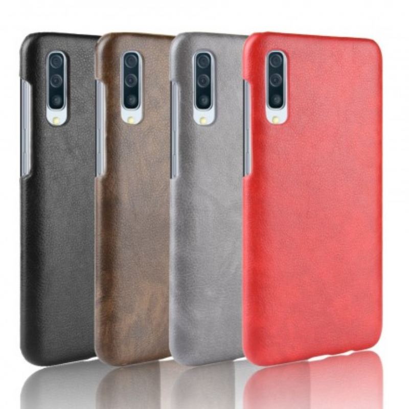 Cover Samsung Galaxy A70 Litchi Læder Effekt