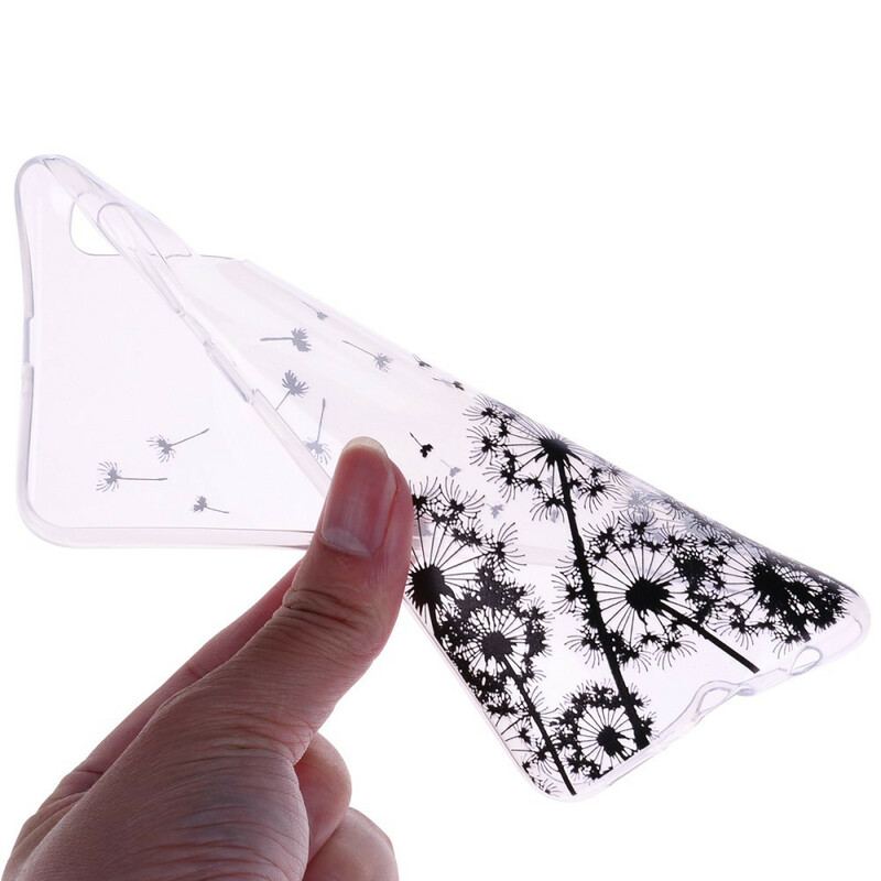 Cover Samsung Galaxy A70 Sømløse Sorte Mælkebøtter