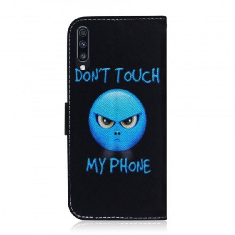 Flip Cover Samsung Galaxy A70 Emoji Telefon