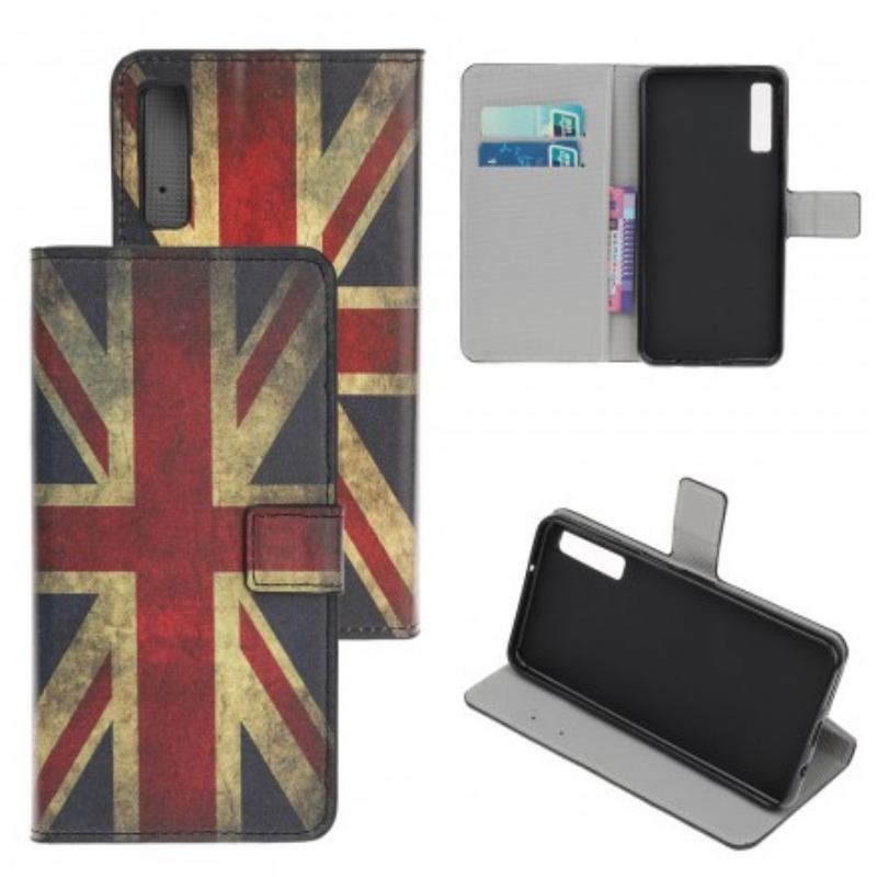 Flip Cover Samsung Galaxy A70 England Flag