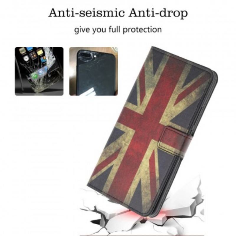 Flip Cover Samsung Galaxy A70 England Flag