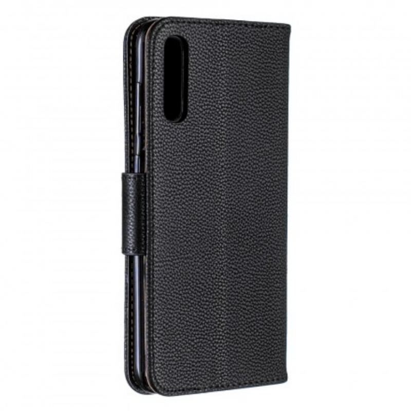 Flip Cover Samsung Galaxy A70 Læder Cover Litchi Rabat Oblique