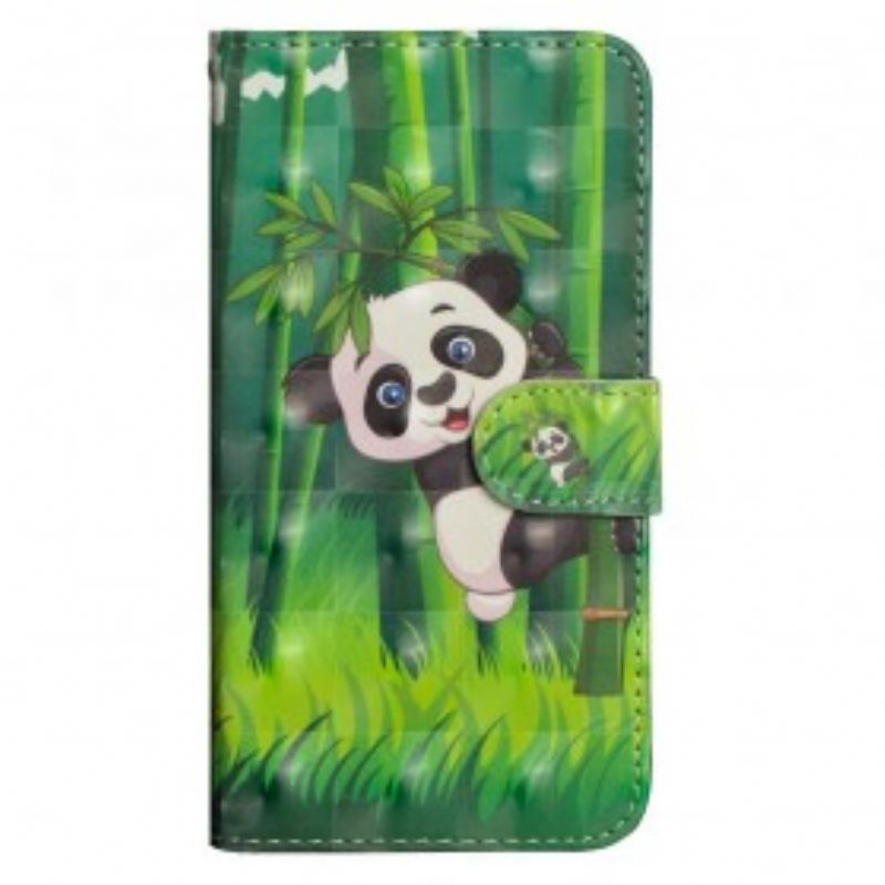 Flip Cover Samsung Galaxy A70 Panda Og Bambus