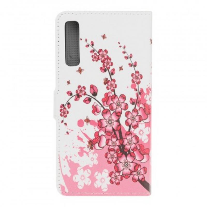 Flip Cover Samsung Galaxy A70 Tropiske Blomster