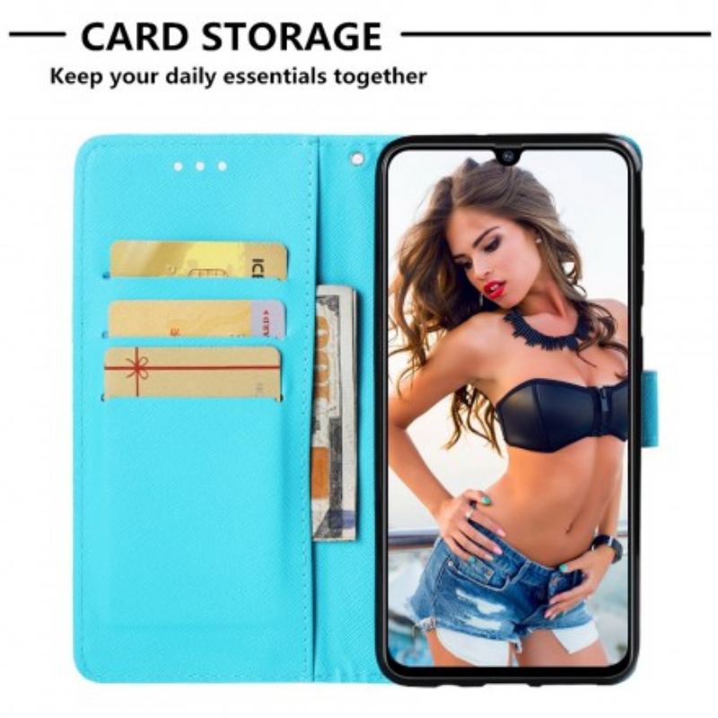 Læder Cover Samsung Galaxy A70 Rød Drømmefanger