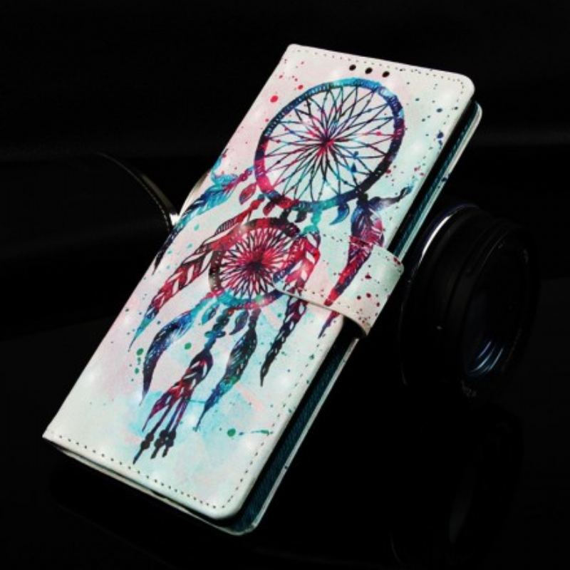 Læder Cover Samsung Galaxy A70 Rød Drømmefanger