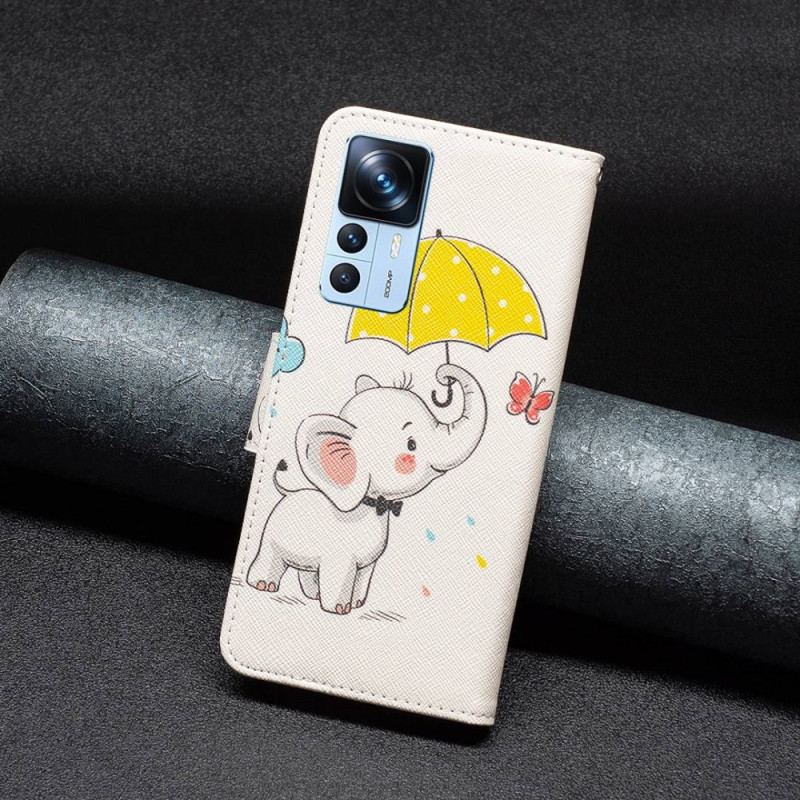 Flip Cover Xiaomi 12T / 12T Pro Baby Elefant