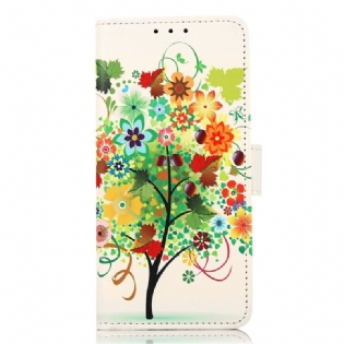 Flip Cover Xiaomi 12T / 12T Pro Blomstrende Træ