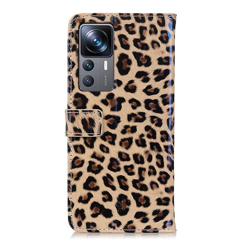 Flip Cover Xiaomi 12T / 12T Pro Leopard Hudstil