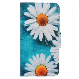 Flip Cover Xiaomi 12T / 12T Pro Med Snor Strappy Daisy