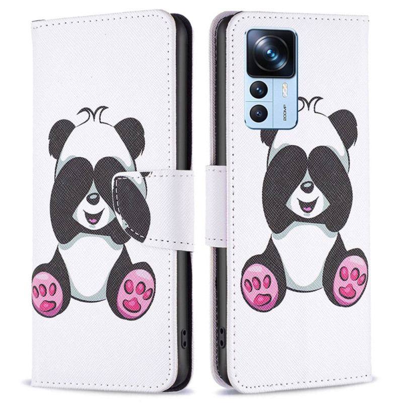 Flip Cover Xiaomi 12T / 12T Pro Panda Sjov