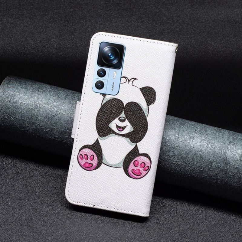 Flip Cover Xiaomi 12T / 12T Pro Panda Sjov