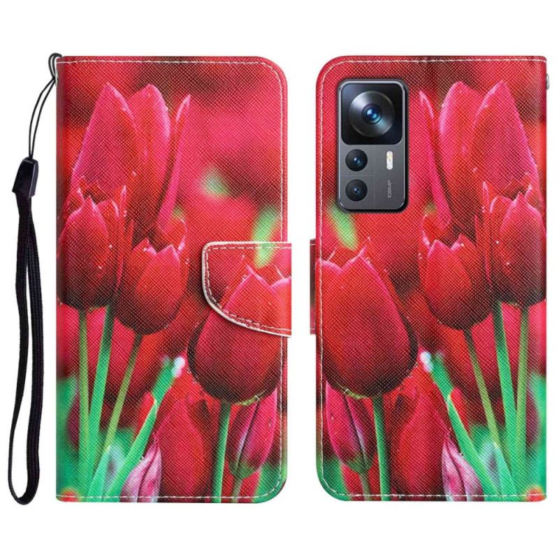 Flip Cover Xiaomi 12T / 12T Pro Thong Tulipaner