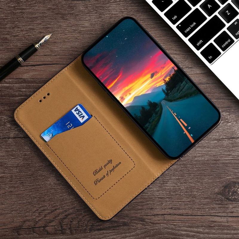 Cover Realme GT Neo 3 Flip Cover Jeans Tekstur