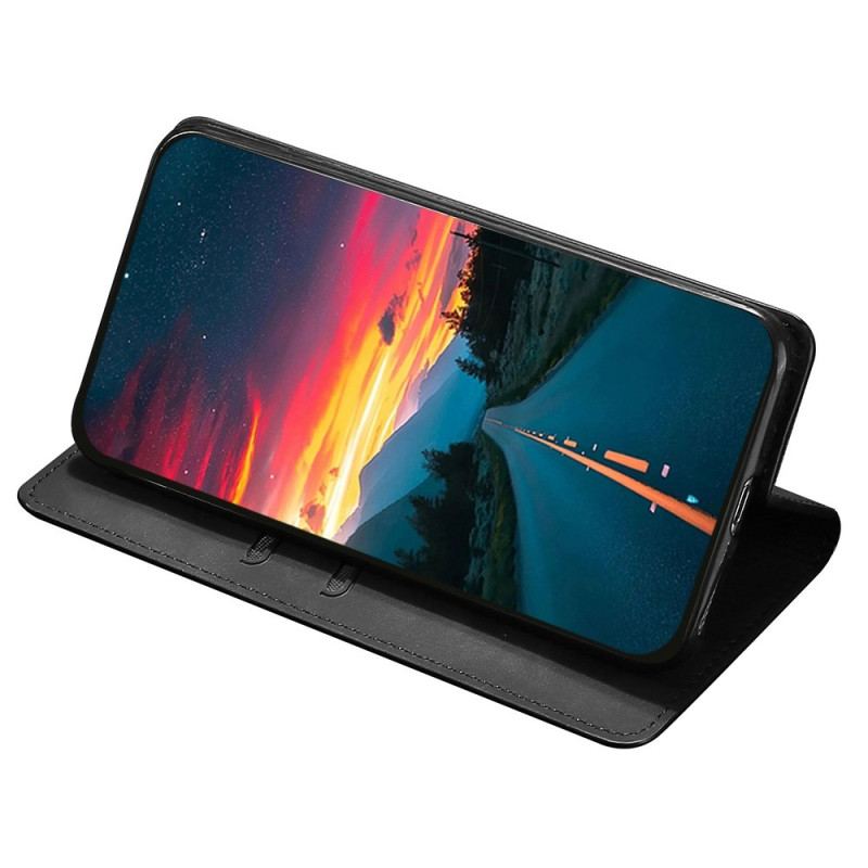 Cover Realme GT Neo 3 Flip Cover Silke Tekstur