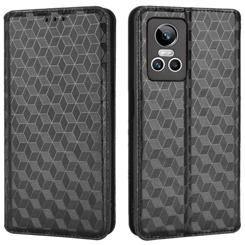 Cover Realme GT Neo 3 Flip Cover Ternet Mønstre